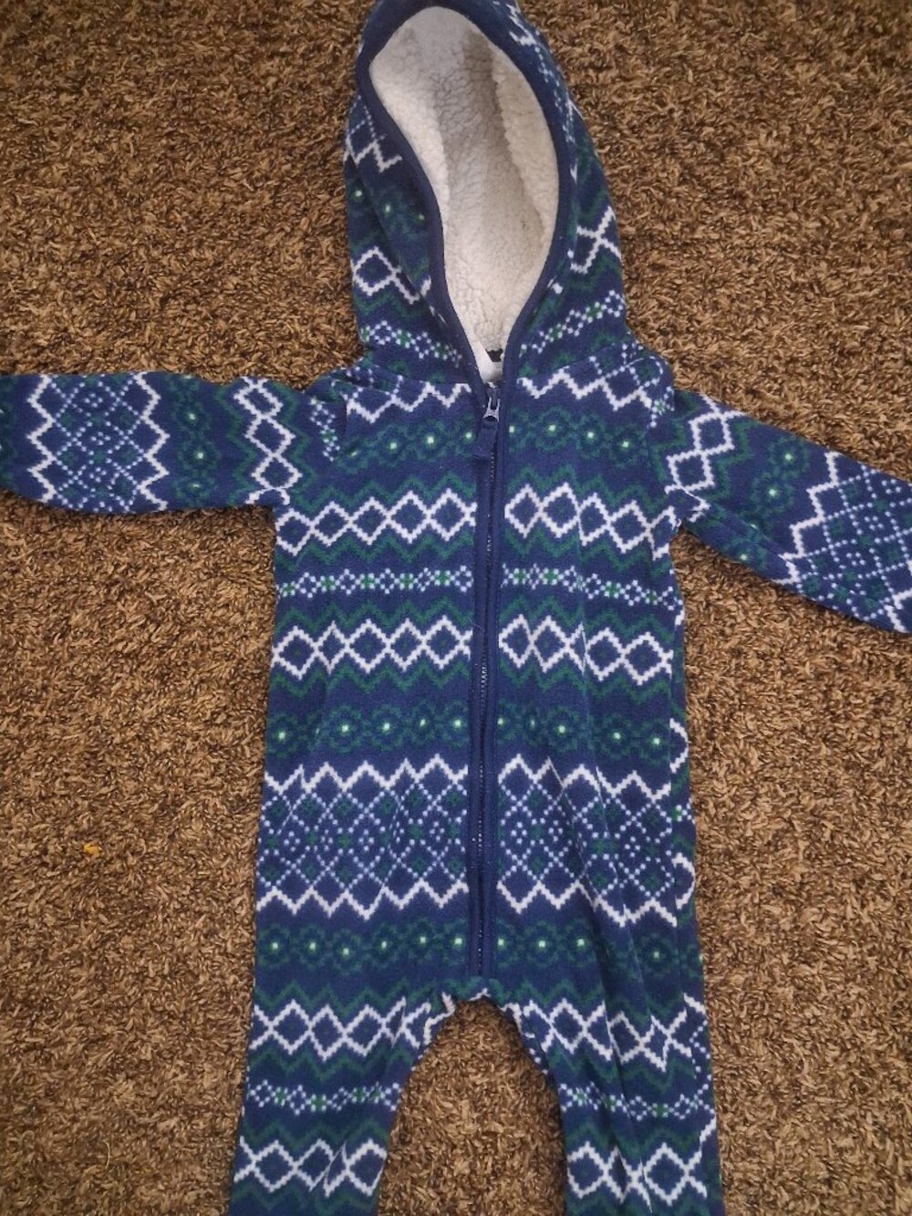 Carter's Baby Fleece Hooded Jumpsuit Coverall